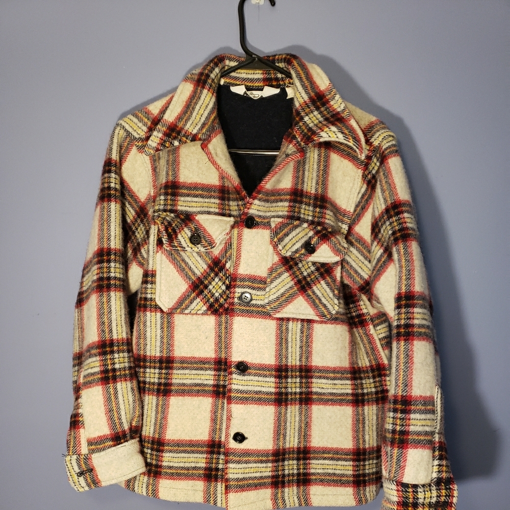 Vintage Woolrich Wool Plaid Shirt Jacket Unisex